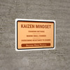 Kaizen Mindset Landscape - Wall Sign Kaizen Mindset Landscape - Wall Sign
