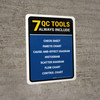 7 QC Tools Portrait - Wall Sign 7 QC Tools Portrait - Wall Sign