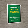 Create Kaizen Culture Portrait - Wall Sign Create Kaizen Culture Portrait - Wall Sign