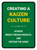 Create Kaizen Culture Portrait - Wall Sign Create Kaizen Culture Portrait - Wall Sign