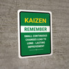 Remember Kaizen Portrait - Wall Sign Remember Kaizen Portrait - Wall Sign