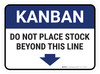 Kanban Do not place stock beyond this line Rectangle - Floor Sign Kanban Do not place stock beyond this line Rectangle - Floor Sign