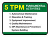 5 TPM Fundamental Activities Rectangle - Floor Sign