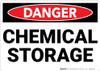 Danger: Chemical Storage - Wall Sign Danger: Chemical Storage - Wall Sign