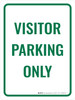 Visitor Parking Only Portrait - Wall Sign Visitor Parking Only Portrait - Wall Sign