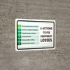 6 Actions to Fix Equipment Losses Landscape - Wall Sign