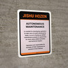 Jishu Hozen Autonomous Maintenance Portrait - Wall Sign