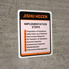 Jishu Hozen Implementation Steps Portrait - Wall Sign