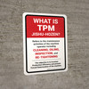What is TPM Portrait - Wall Sign What is TPM Portrait - Wall Sign