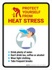 Protect yourself from heat stress Portrait - Wall Sign