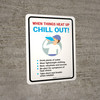 When things heat up Chill out Portrait - Wall Sign