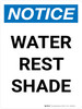 Notice: Portrait Water Rest Shade Portrait - Wall Sign