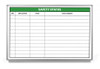 Safety Status Whiteboard
