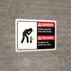 Danger: Protect Yourself From Heat Stress Bilingual Spanish Landscape - Wall Sign
