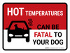 Hot Temperatures Can Be Fatal To Your Dog Landscape - Wall Sign