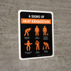 6 Signs Of Heat Exhaustion Portrait - Wall Sign 6 Signs Of Heat Exhaustion Portrait - Wall Sign