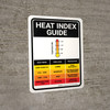 Heat Index Guide Portrait - Wall Sign Heat Index Guide Portrait - Wall Sign