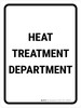 Heat Treatment Department Portrait - Wall Sign Heat Treatment Department Portrait - Wall Sign