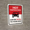 Hot Temperatures Can Be Fatal To Your Dog Portrait - Wall Sign