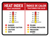 Heat Index Bilingual Spanish Landscape - Wall Sign Heat Index Bilingual Spanish Landscape - Wall Sign