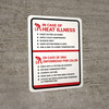 In Case Of A Heat Illness Bilingual Spanish Portrait - Wall Sign