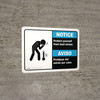 Notice: Protect Yourself From Heat Stress Bilingual Landscape - Wall Sign