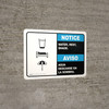 Notice: Water Rest Shade Bilingual Spanish Landscape - Wall Sign