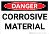 Danger: Corrosive Material Warning - Wall Sign Danger: Corrosive Material Warning - Wall Sign