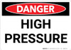 Danger: High Pressure Warning - Wall Sign Danger: High Pressure Warning - Wall Sign
