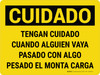 Caution: Watch For Moving Equipment Spanish Landscape - Wall Sign Caution: Watch For Moving Equipment Spanish Landscape - Wall Sign