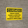 Caution: Watch For Moving Equipment Spanish Landscape - Wall Sign Caution: Watch For Moving Equipment Spanish Landscape - Wall Sign