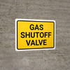 Gas Shutoff Valve Landscape - Wall Sign Gas Shutoff Valve Landscape - Wall Sign