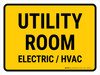 Utility Room Electric Hvac Landscape - Wall Sign Utility Room Electric Hvac Landscape - Wall Sign