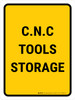 C.N.C Tools Storage Portrait - Wall Sign