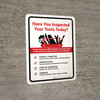 Have You Inspected Your Tools Today Portrait - Wall Sign Have You Inspected Your Tools Today Portrait - Wall Sign