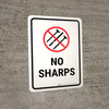No Sharps Portrait - Wall Sign