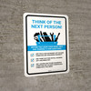 Think Of The Next Person Portrait - Wall Sign