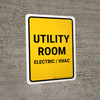 Utility Room Electric Hvac Portrait - Wall Sign Utility Room Electric Hvac Portrait - Wall Sign