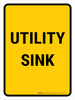 Utility Sink Portrait - Wall Sign