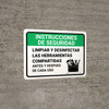 Safety Instructions V2 Spanish Landscape - Wall Sign