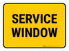 Service Window Rectangular - Floor Sign Service Window Rectangular - Floor Sign