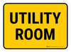 Utility Room Rectangular - Floor Sign