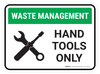 Waste Management Hand Tools Waste Recycling Rectangular - Floor Sign