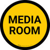 Media Room Circular - Floor Sign Media Room Circular - Floor Sign
