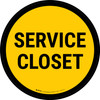 Service Closet Circular - Floor Sign