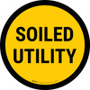 Soiled Utility Circular - Floor Sign