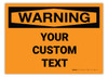 Custom OSHA Warning Label Custom OSHA Warning Label