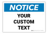 Custom ANSI Notice Label