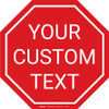 Custom Octagon Floor Sign Custom Octagon Floor Sign