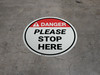 Custom Danger Floor Sign